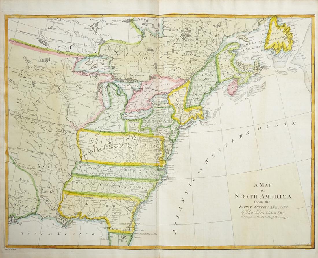 John Blair (1722-1782, British), "A Map of North (1 of 1)