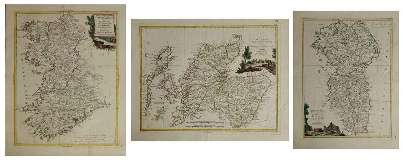 Group of Three Maps by Antonio Zatta (1757-1797, (1 of 4)