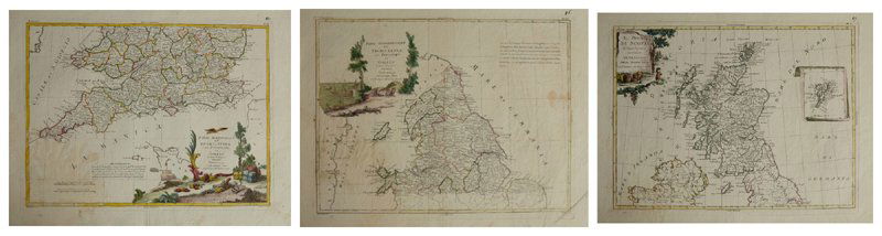 Group of Three Maps by Antonio Zatta (1757-1797, (1 of 4)