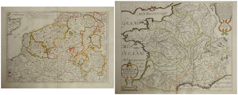 Two Maps by Nicolas Sanson (1600-1667, Paris), (1 of 3)