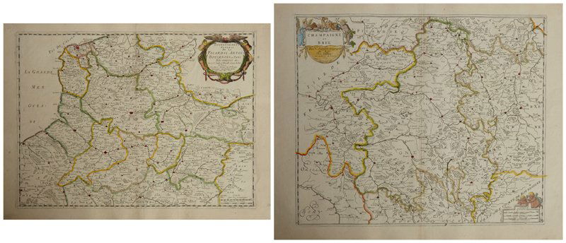 Two Maps by Nicolas Sanson (1600-1667, Paris), (1 of 3)