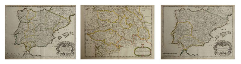 Three Maps by Nicolas Sanson (1600-1667, Paris), Two- (1 of 4)