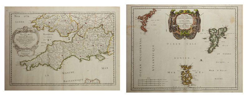 Two Maps by Nicolas Sanson (1600-1667, Paris), (1 of 3)