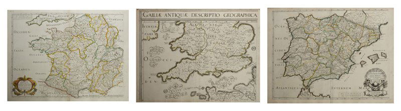 Three Maps by Nicolas Sanson (1600-1667, Paris), (1 of 4)