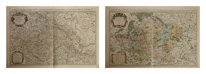 Two Maps by Nicolas Sanson (1600-1667, Paris), "Estats (1 of 3)