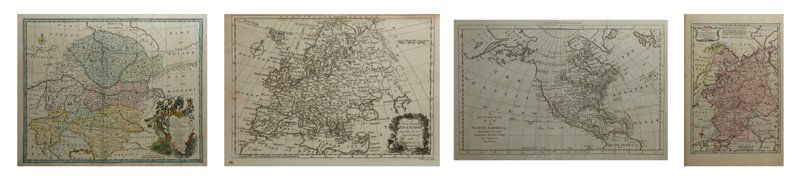 Group of Four Maps by Thomas Bowen (-1790), "A New (1 of 5)