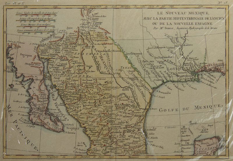 Rigobert Bonne (1727-1794, Paris)," Le Nouveau Mexique (1 of 1)