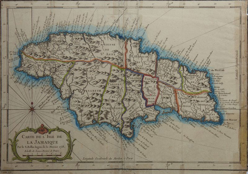 Jacques Nicolas Bellin (1703-1772), "Carte de Isle de (1 of 1)