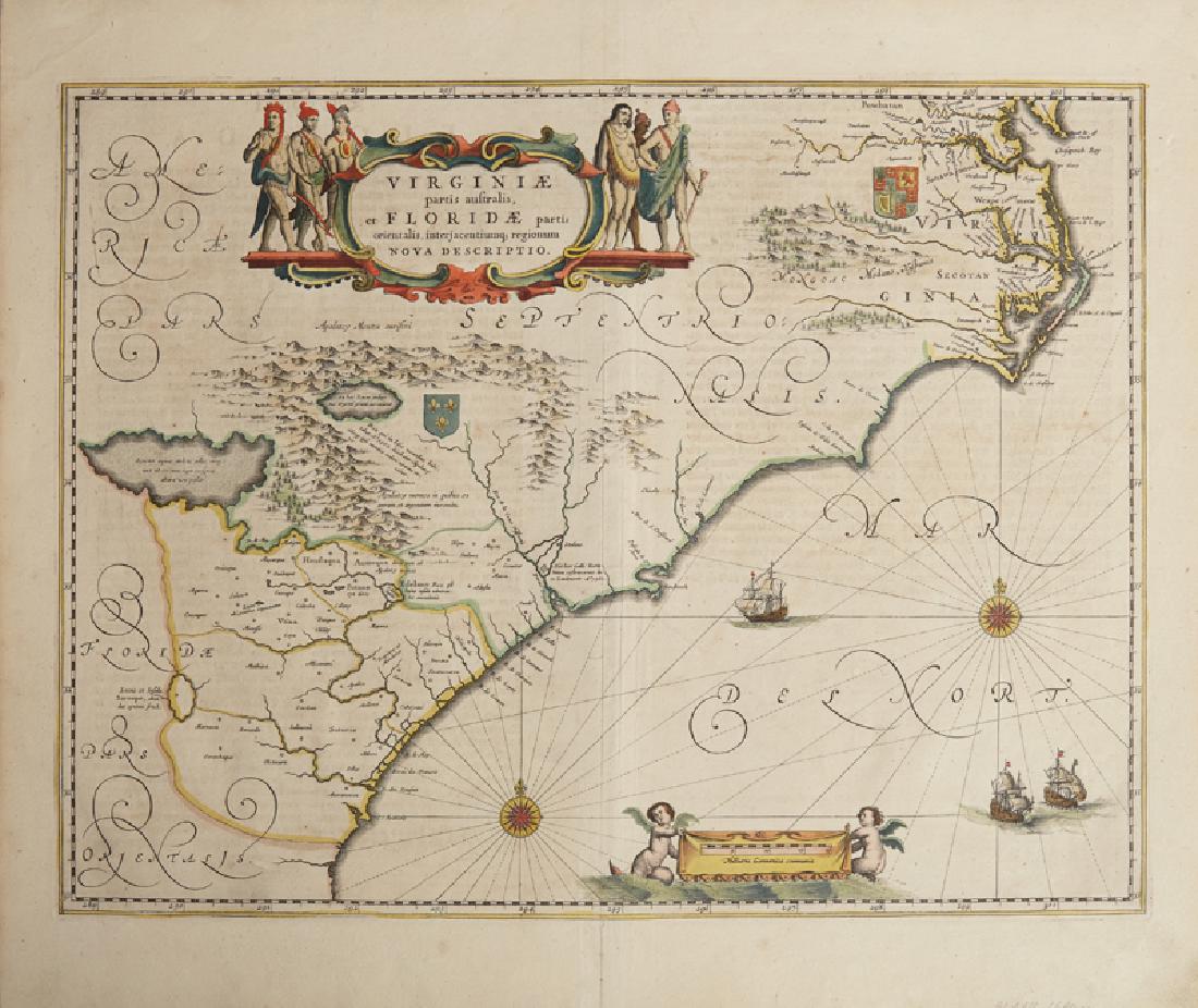 Johann Baptist Homann (1661-1774), "Dominia Anglorum in (1 of 2)