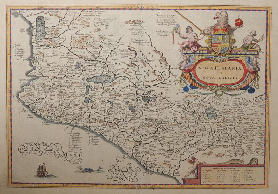 Jan Janssonius (1588-1664, Dutch),  "Nova Hispania et (1 of 2)