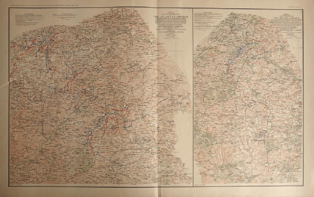 Civil War Atlas, "The Atlanta Campaigns, 1861-1865," (1 of 1)