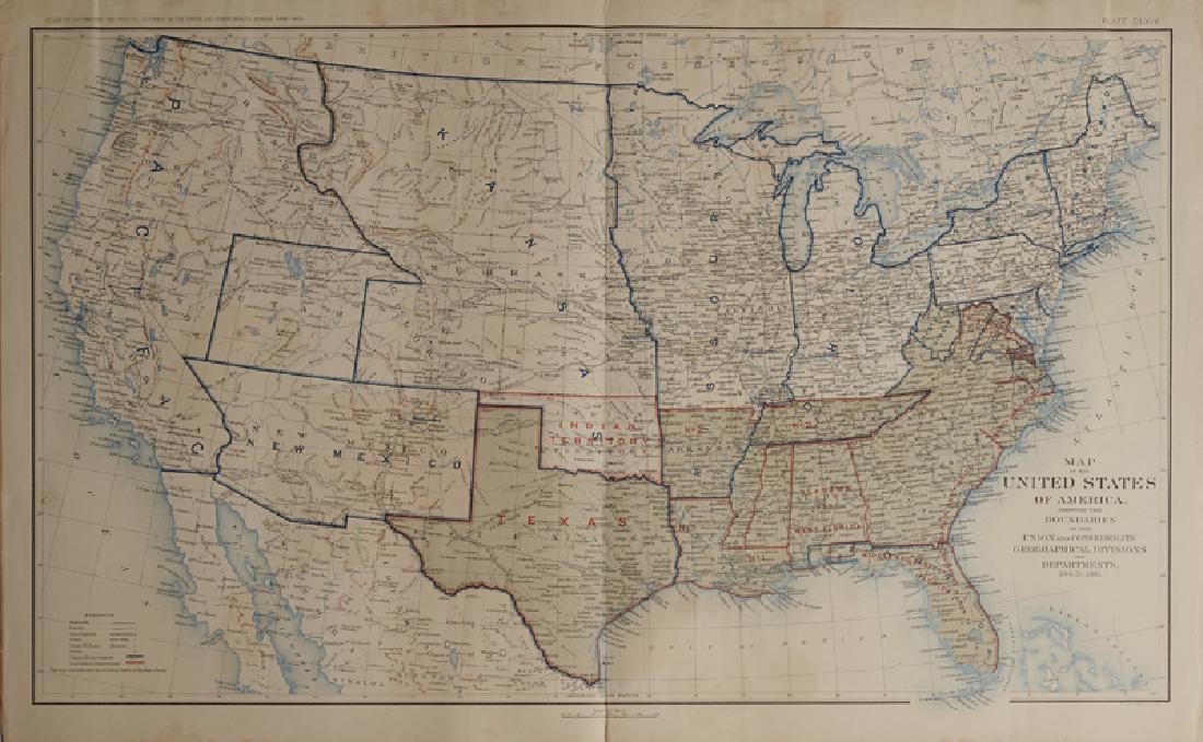 Civil War Atlas, United States Boundaries Showing Union (1 of 1)