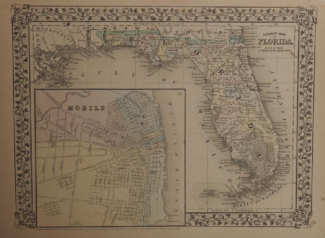 Samuel Augustus Mitchell (1790-1868), "County Map of (1 of 1)