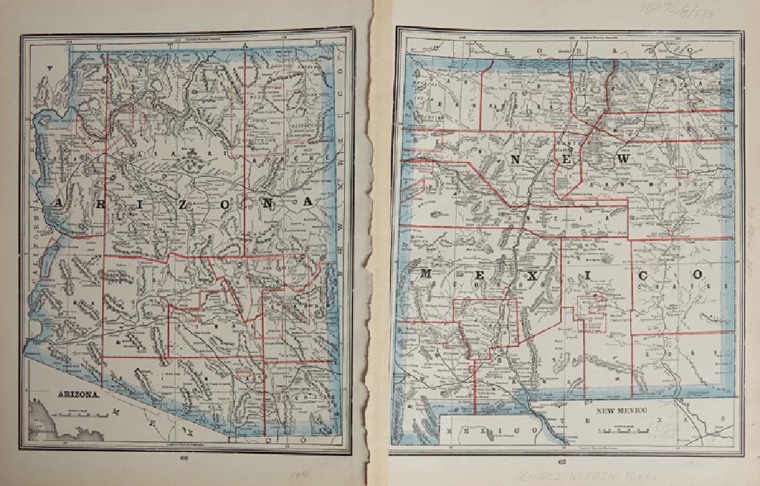 "Arizona, New Mexico, Western Half of Texas," (1 of 2)
