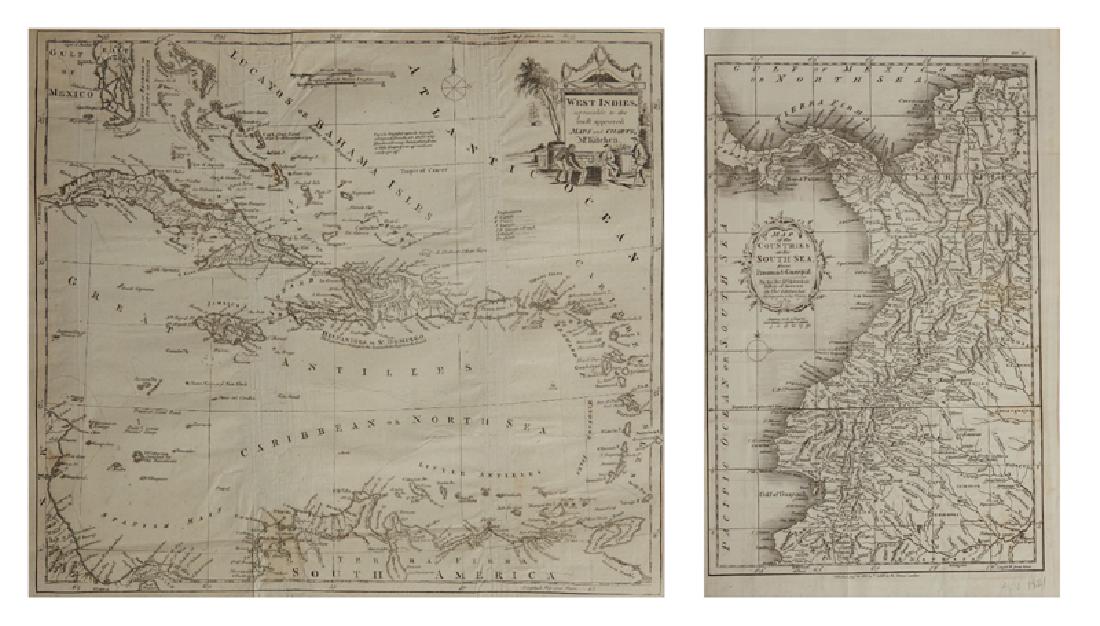 Two Maps by Thomas Kitchin (1718-1774), "Map of the (1 of 3)