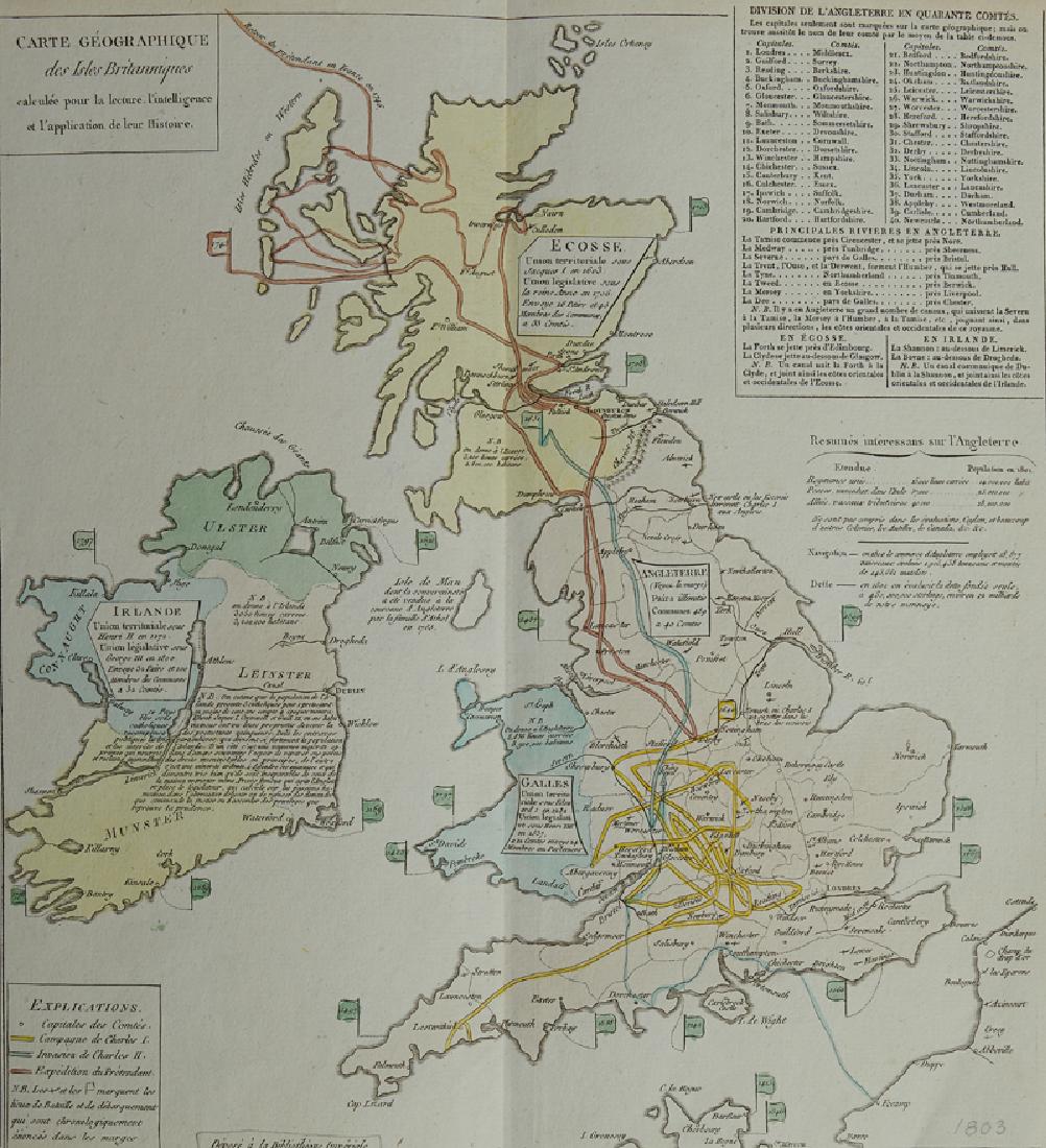 Unknown "Carte Geographique des Isles Britanniques," (1 of 1)
