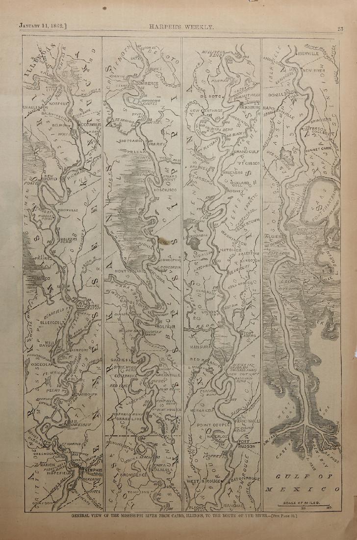 Harpers Weekly, "General View of the Mississippi River (1 of 1)