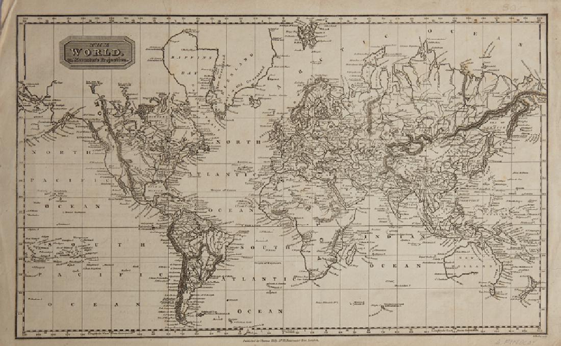 Thomas Kelly, A. Findlay, "The World on Mercator's: Thomas Kelly, A. Findlay, "The World on Mercator's Projection," H. -10 1/2in., W. - 17 1/2 in.