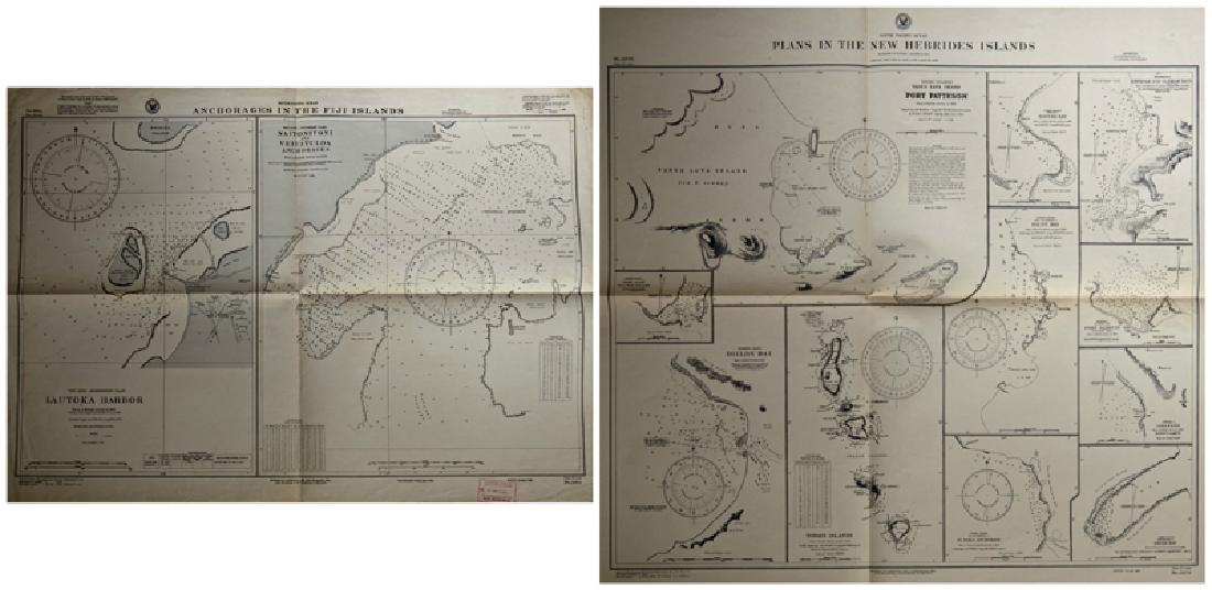Two Maps by the Hydrographic Office U. S. Navy, (1 of 3)