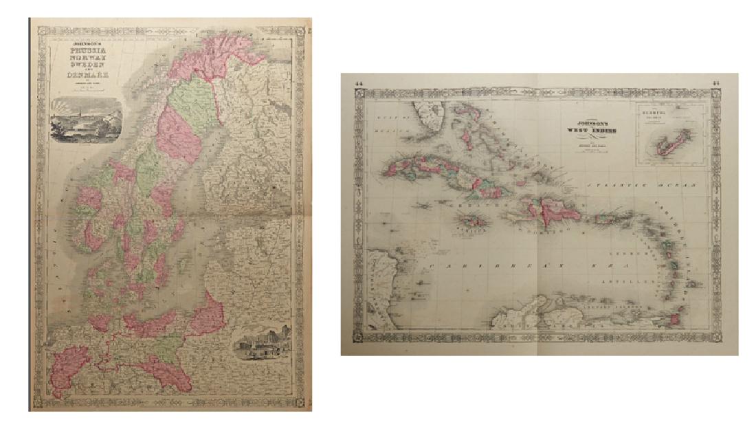 Two Maps by Johnson & Ward, consisting of "Prussia, (1 of 5)