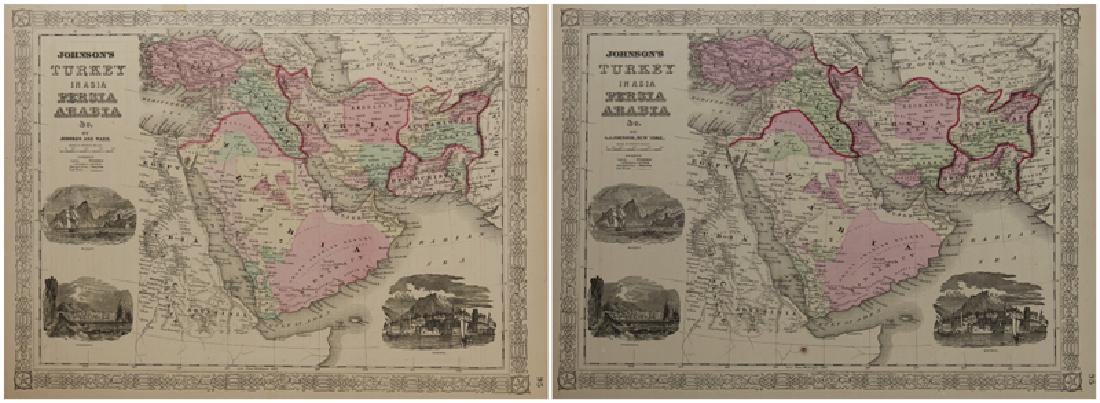 Two Copies of Johnson & Ward, A. J. Johnson, "Turkey in (1 of 5)