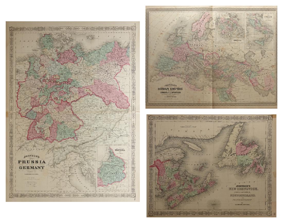 Three Maps by A. J. Johnson, consisting of "New (1 of 5)