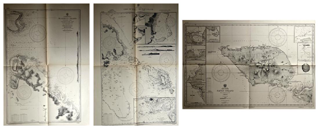 Three Maps by the Hydrographic Office U. S. Navy, (1 of 4)