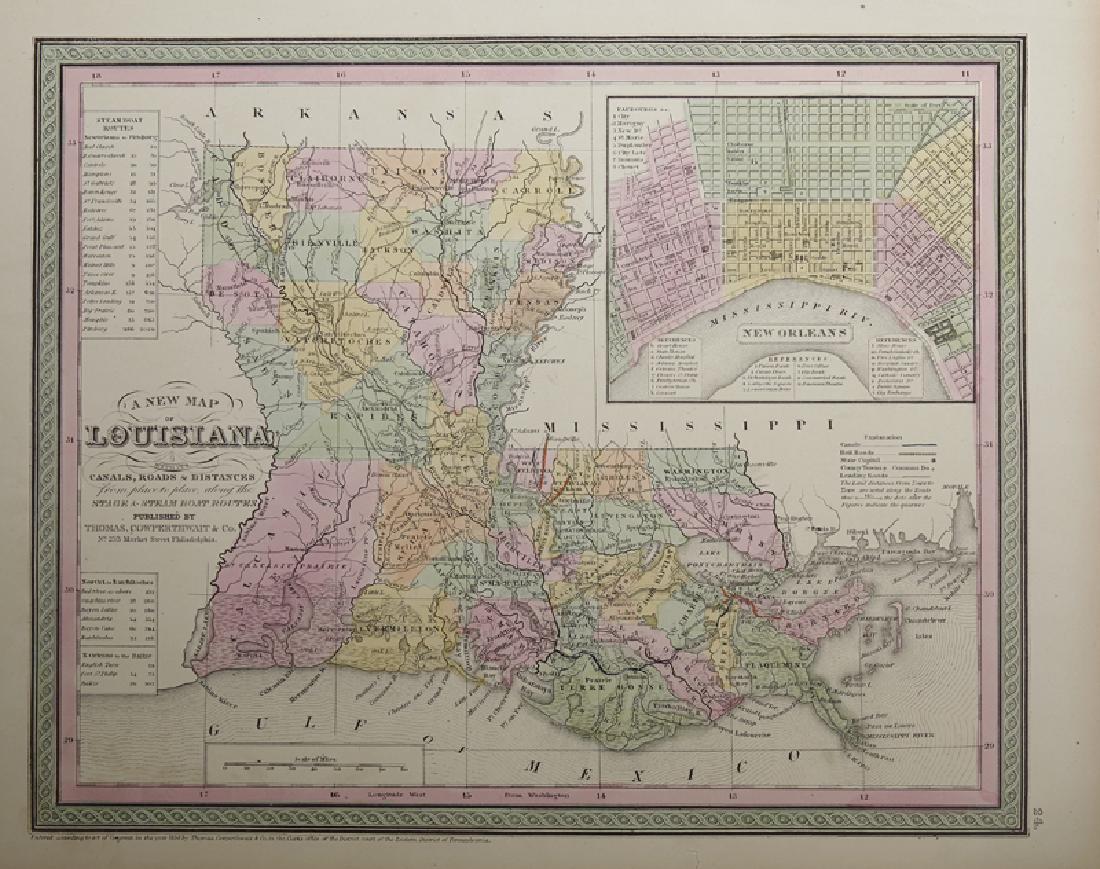 Thomas and Cowperthwait, "Louisiana with its Canals, (1 of 1)