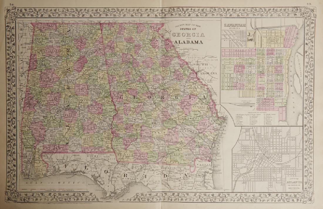 Samuel Augustus Mitchell (1790-1868), " County Maps of (1 of 1)