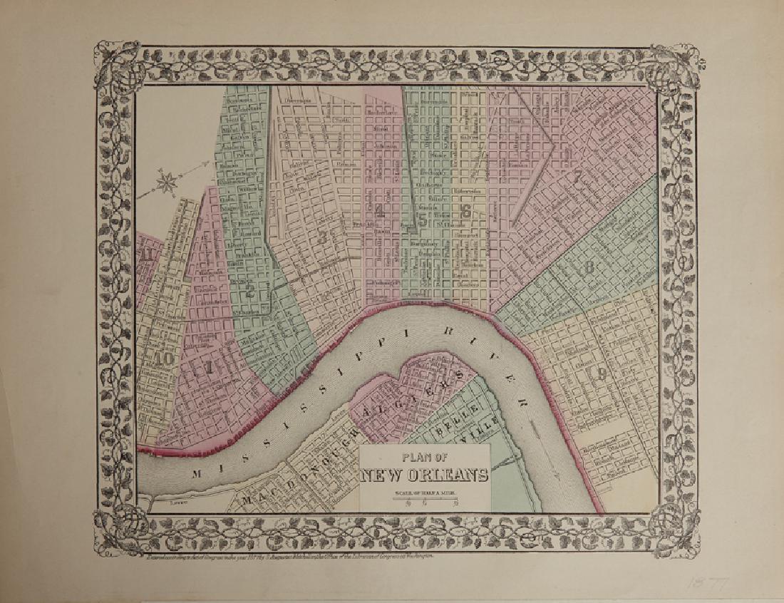 Samuel Augustus Mitchell (1790-1868), "Plan of New (1 of 2)