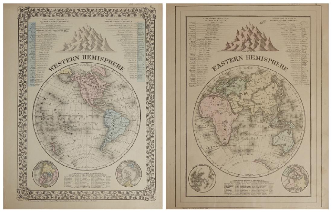 Two Maps by Samuel Augustus Mitchell (1790-1868), (1 of 5)