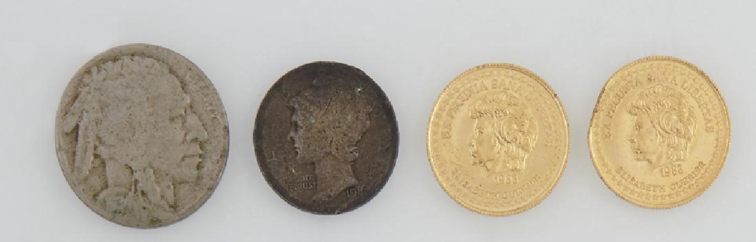 Group of Four Coins, consisting of two Elizabeth (1 of 2)