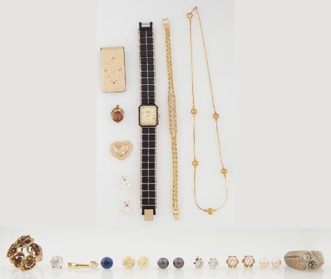 Group of Twelve Pieces of Costume Jewelry, consisting (1 of 3)