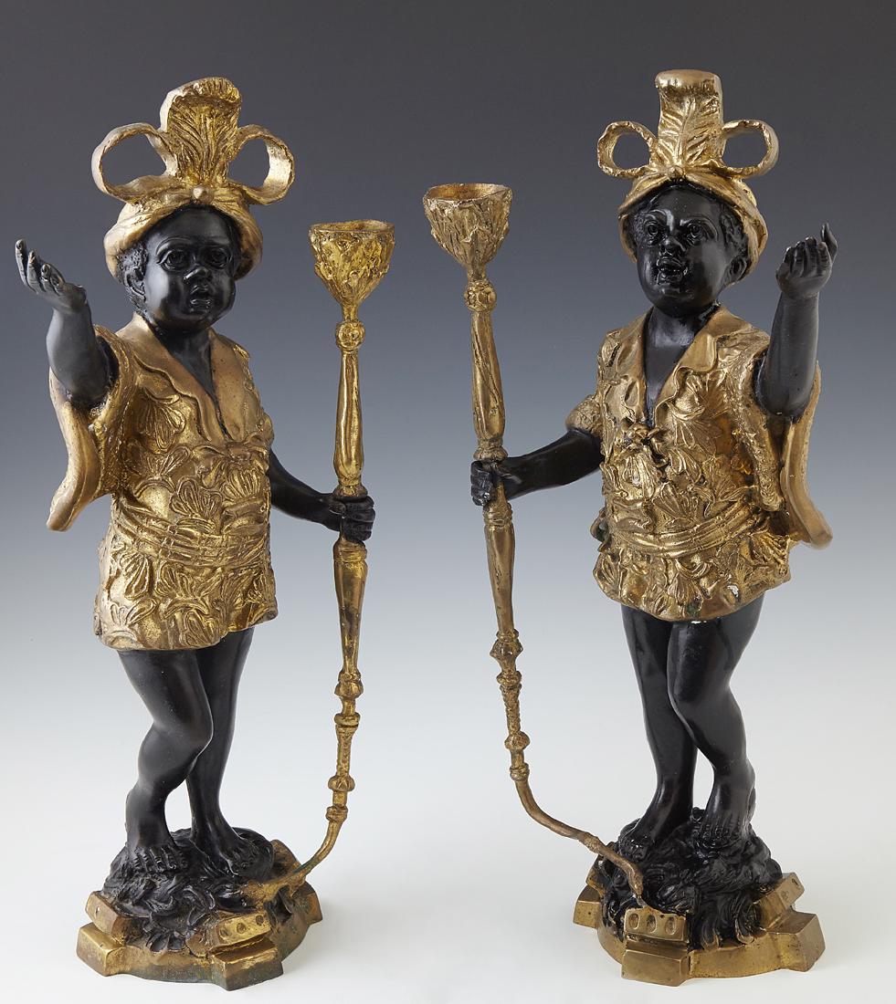 Pair of Gilt and Patinated Bronze Blackamoor (1 of 1)