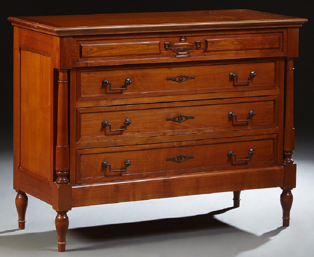 French Louis XVI Style Carved Cherry Commode, 20th c., (1 of 1)
