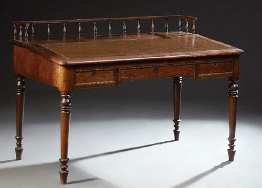 French Henri Ii Style Carved Oak Slant Top Desk Late Jul 21