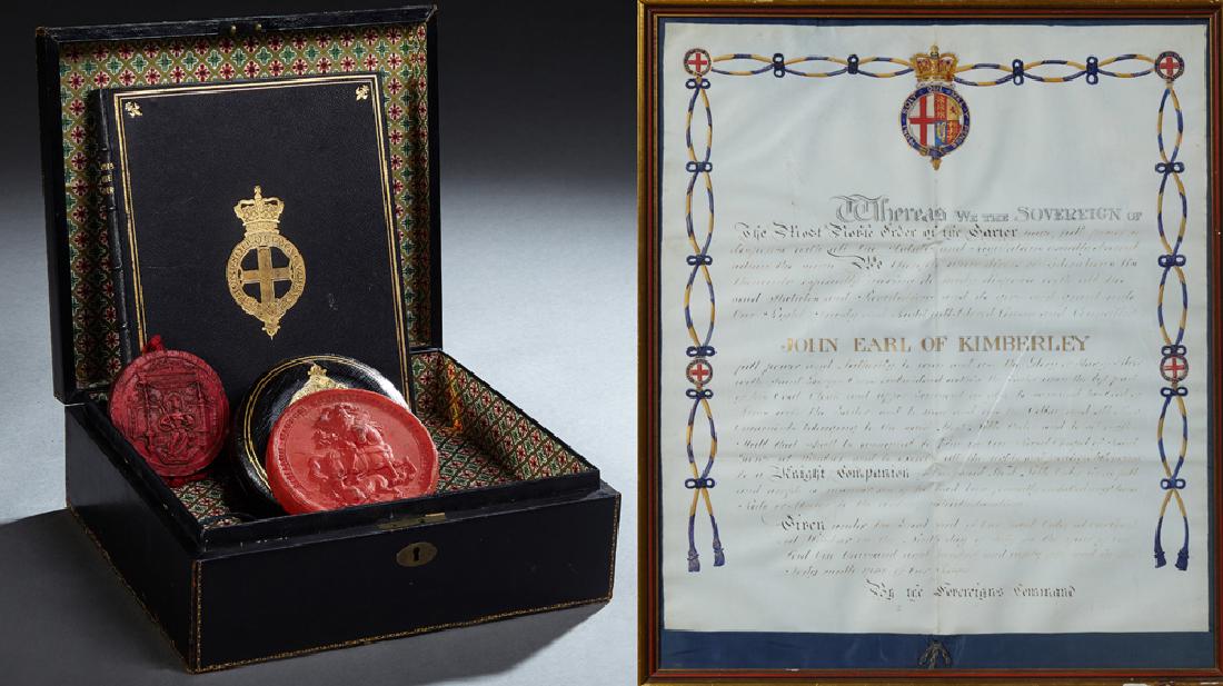 Two Pieces from the Earl of Kimberly, 1862, from the (1 of 4)