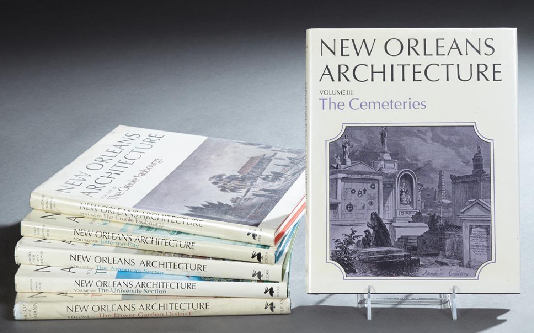 Books- Set of Six Volumes of "New Orleans: Books- Set of Six Volumes of "New Orleans Architecture," consisting of "Vol. 1, The Lower Garden District;" "Vol. II, The American Sector;" "Vol. III, The Cemeteries;" "Vol. IV, The Creole Faubourgs;"