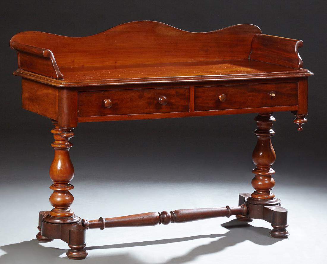 English Victorian Carved Mahogany Server, c. 1860, with (1 of 1)