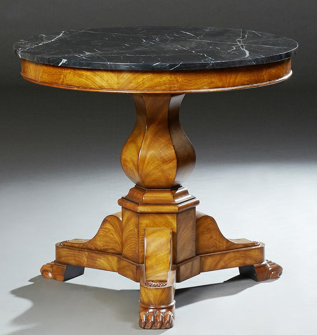 French Louis Philippe Style Marble Center Table, 19th (1 of 1)