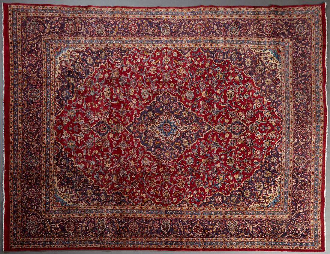 Kashan Carpet, 9' 7 x 12' 7. (1 of 1)