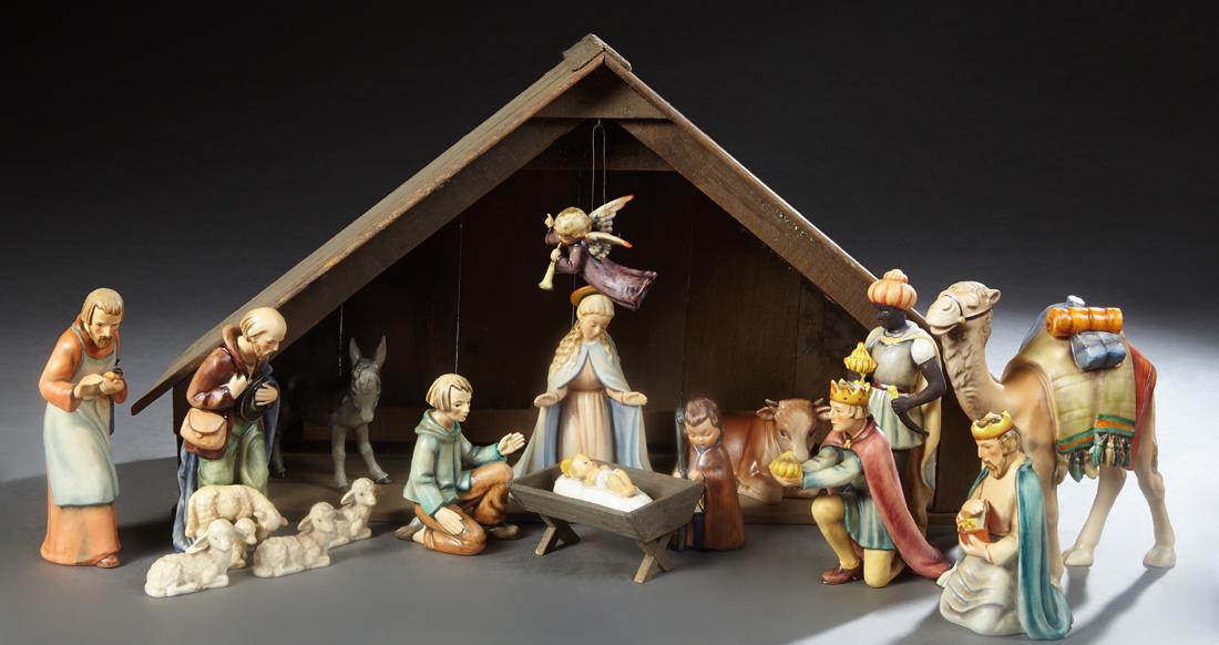 Seventeen Piece Hummel Nativity Set, 20th c., (1 of 1)