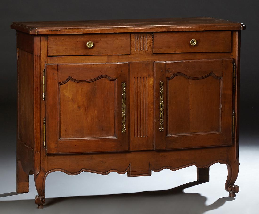 French Provincial Louis XV Style Carved Oak Sideboard, (1 of 1)
