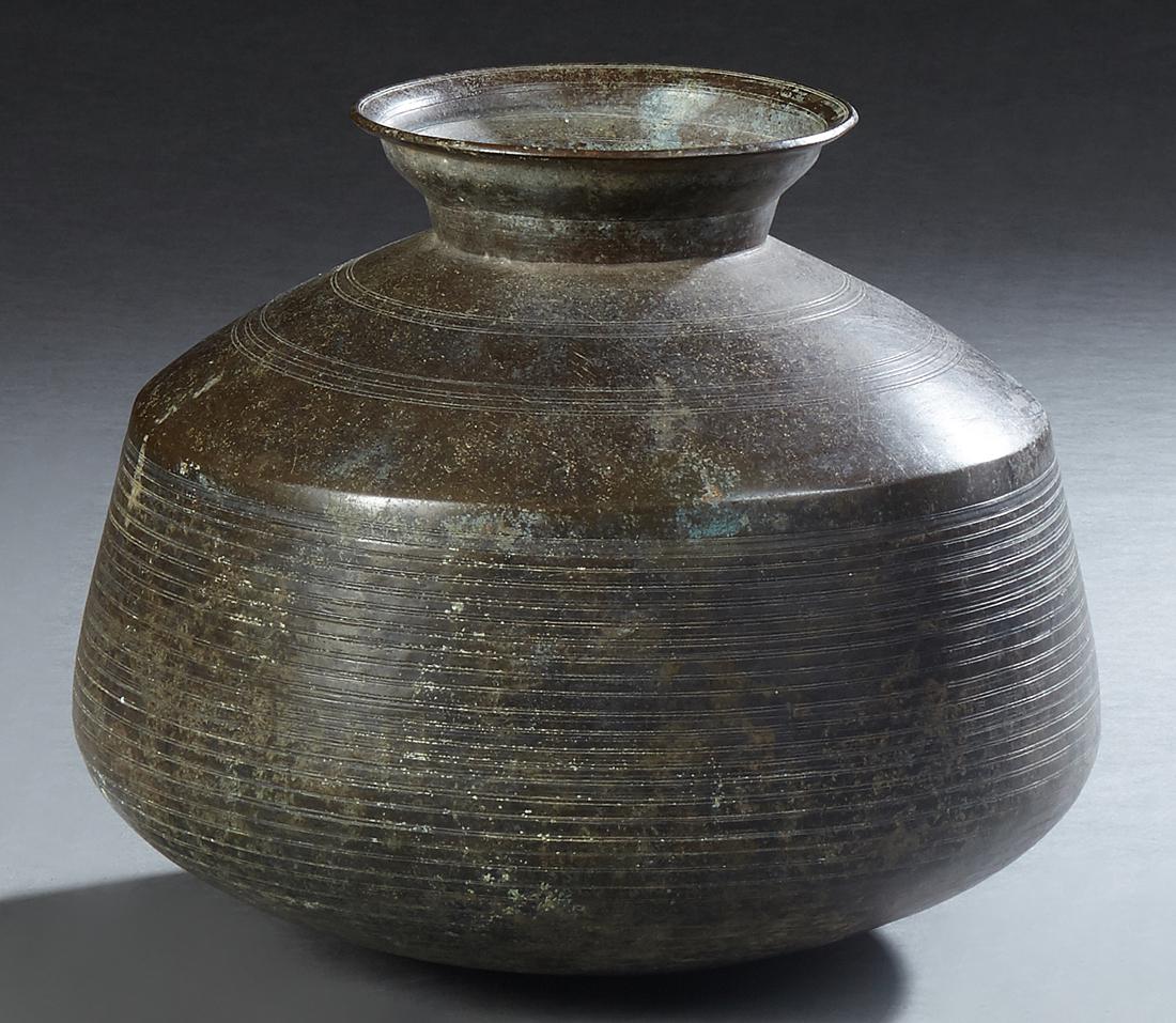 Large Chinese Bronze Baluster Jar, late 19th c., with (1 of 1)