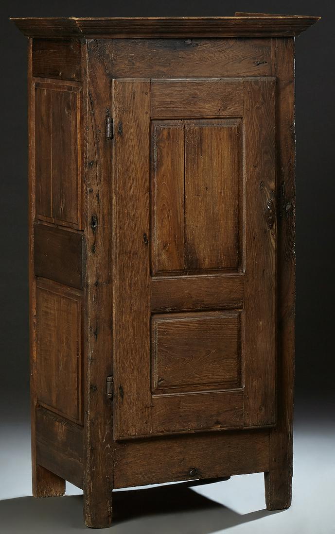 French Provincial Carved Oak Bonnetiere, 19th c., the (1 of 1)