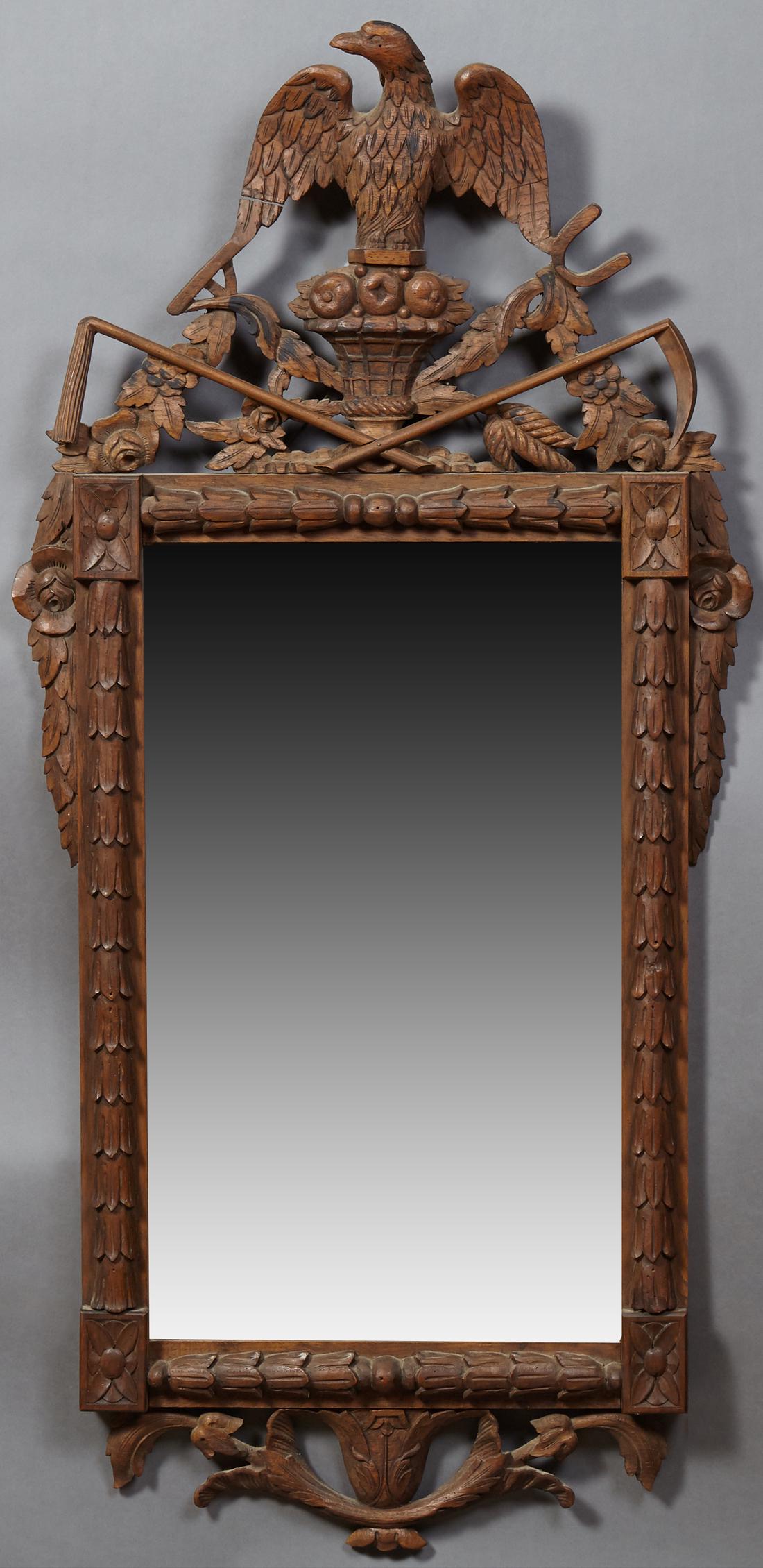 Gilt and Gesso Federal Mirror, early 19th c., the top (1 of 1)
