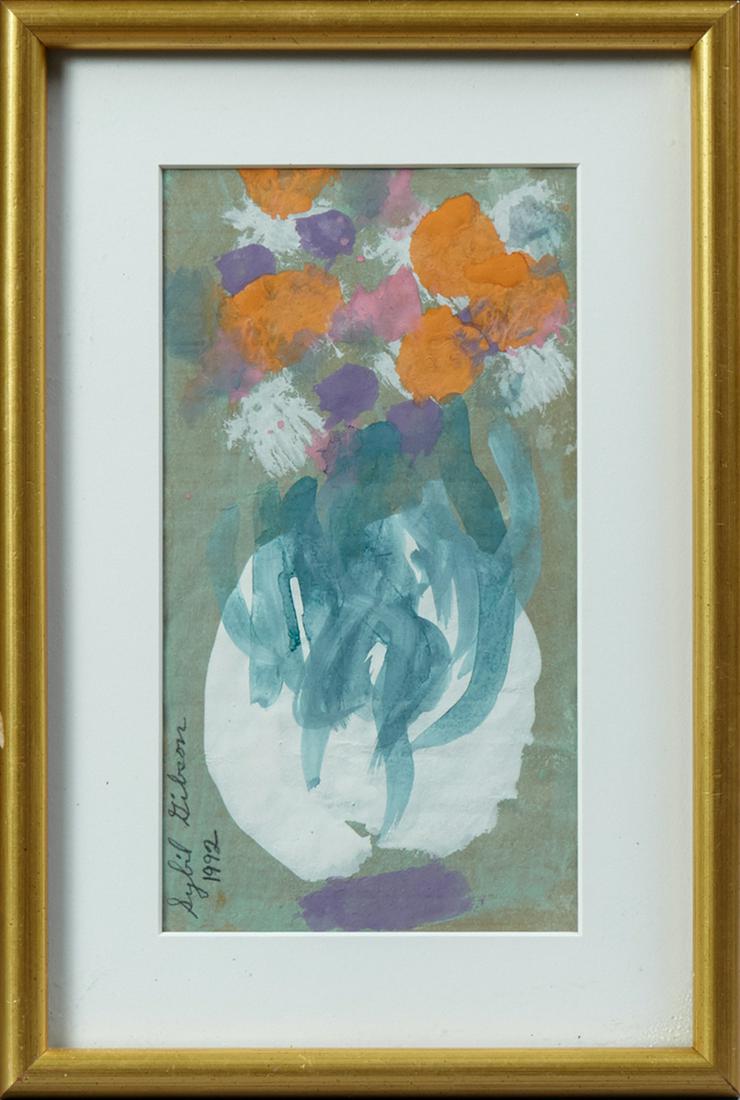 Sybil Gibson (1908-1995), "Flowers in a White Vase," (1 of 1)