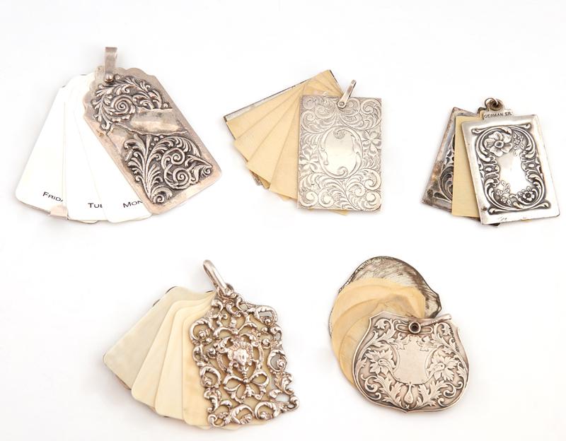 Group of Sixteen Sterling Note Cards, late 19th c., (1 of 3)