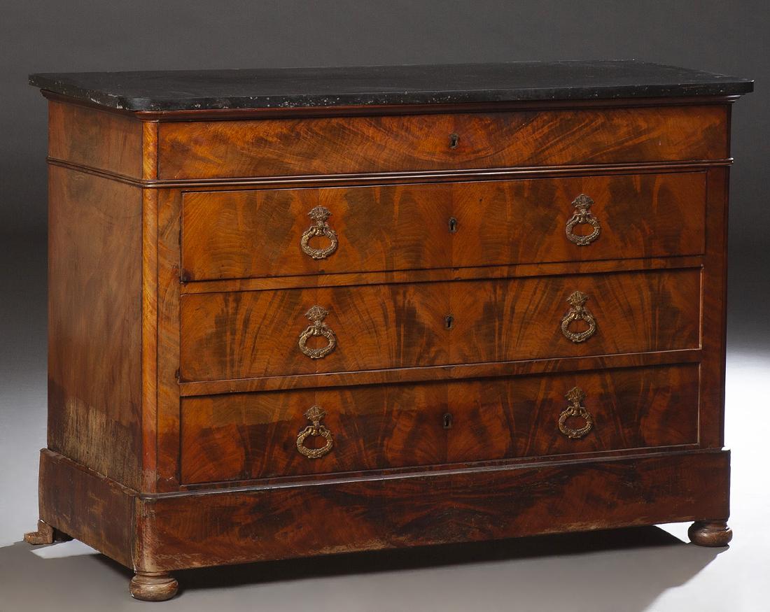 French Provincial Louis Philippe Style Marble Top (1 of 1)