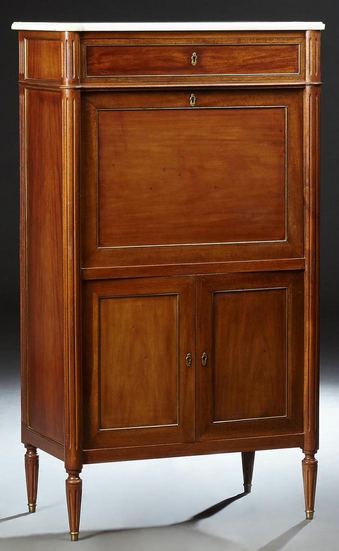 French Louis XVI Style Carved Mahogany Ormolu Mounted (1 of 2)